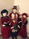 Large Oversized Victorian Christmas Carolers Family Mother Father Son Daughter