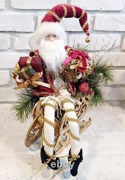 Large Santa Fairy With Sleigh Very Detailed