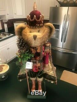 Large Teddy Bear King Nutcracker Beautiful Ornate 36.5 Tall Dillard's New