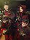 Large Victorian Christmas Carolers Family Mother Father Son Daughter Set