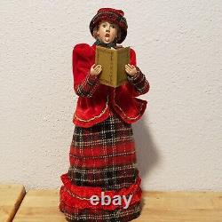 Large Victorian Style Christmas Carolers Figurines set Of 4