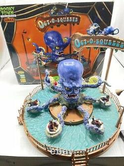 Lemax Spooky Town Rare Octo Squeeze Halloween Carnival Ride Oct-o-squeeze