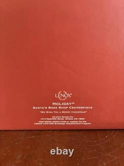 Lenox Holiday Santa's Bake Shop Musical Centerpiece In Original Box