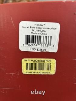 Lenox Holiday Santa's Bake Shop Musical Centerpiece In Original Box