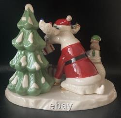 Lenox Marcel Moose Christmas Party Bear Rabbit Owl Tree Figurine Limited Edition