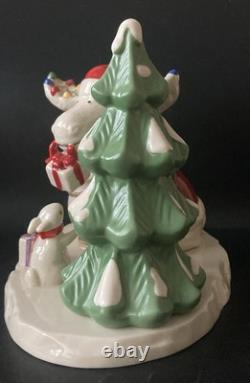 Lenox Marcel Moose Christmas Party Bear Rabbit Owl Tree Figurine Limited Edition
