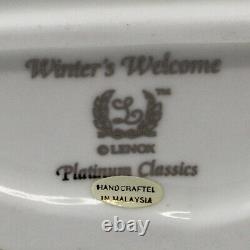 Lenox Platinum Classics Winter's Welcome Snowman Figurine Original Box COA
