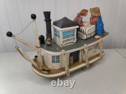 Leo Smith Folk Art Mark Twain Figurine Delta Queen Steamboatin Steamboat 128/500