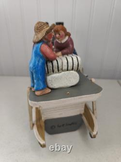 Leo Smith Folk Art Mark Twain Figurine Delta Queen Steamboatin Steamboat 128/500