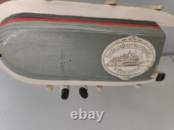 Leo Smith Folk Art Mark Twain Figurine Delta Queen Steamboatin Steamboat 128/500