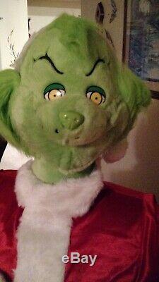 Life Size 5 Foot 2 Grinch That Stole Christmas Holiday Prop Animated