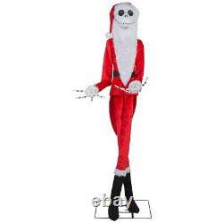 Life Size Animated Jack Skellington as Santa Nightmare Before Christmas 6.5 NEW