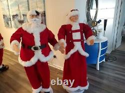 Life Size Santa & Mrs Claus 5 Foot Animated Singing Claus Christmas