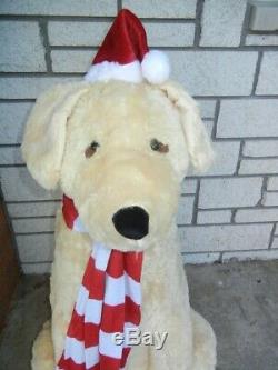 Lifesize Animated Christmas Dog Talks Sings Moves Golden Retriever Lab