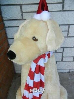 Lifesize Animated Christmas Dog Talks Sings Moves Golden Retriever Lab