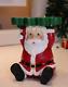 Lighted Santa Christmas Decor Side Table Holiday Gift Battery Operated 18