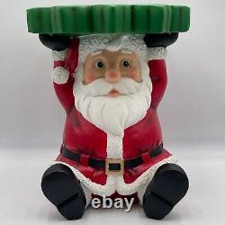 Lighted Santa Christmas Decor Side Table Holiday Gift Battery Operated 18