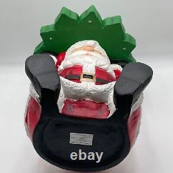 Lighted Santa Christmas Decor Side Table Holiday Gift Battery Operated 18