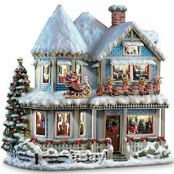 Lights & Sounds Was the Night Before Christmas House Statue Holiday Decor NEW