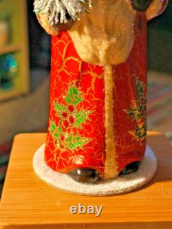 Limited Edition German Papier Mache Father Christmas & Tree 7