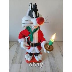 Looney Tunes Sylvester cat animated 1997 motionette Xmas Santa