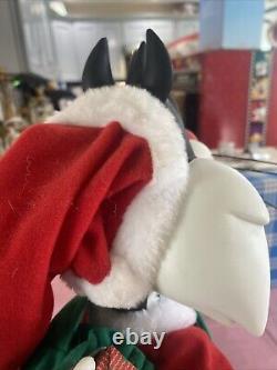 Looney Tunes Sylvester cat animated 1997 motionette Xmas Santa