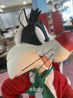 Looney Tunes Sylvester cat animated 1997 motionette Xmas Santa