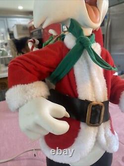 Looney Tunes Sylvester cat animated 1997 motionette Xmas Santa