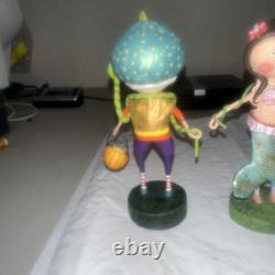 Lori Mitchell Lot of 9 Halloween Figures