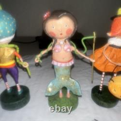 Lori Mitchell Lot of 9 Halloween Figures