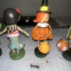 Lori Mitchell Lot of 9 Halloween Figures