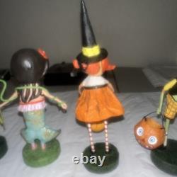 Lori Mitchell Lot of 9 Halloween Figures