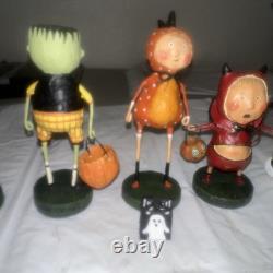 Lori Mitchell Lot of 9 Halloween Figures