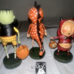 Lori Mitchell Lot of 9 Halloween Figures