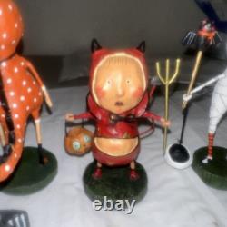 Lori Mitchell Lot of 9 Halloween Figures