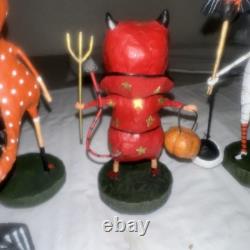 Lori Mitchell Lot of 9 Halloween Figures