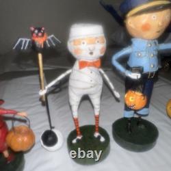 Lori Mitchell Lot of 9 Halloween Figures