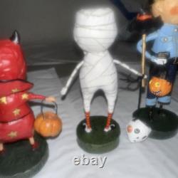 Lori Mitchell Lot of 9 Halloween Figures
