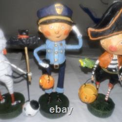 Lori Mitchell Lot of 9 Halloween Figures