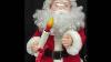 Lot Of 2 Animabed Christmas Figures Santa Claus
