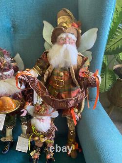 Lot of 5 Mark Roberts Fall Thanksgiving Fairies Limited Edition