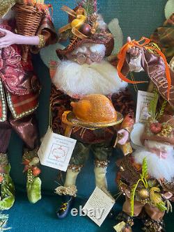 Lot of 5 Mark Roberts Fall Thanksgiving Fairies Limited Edition