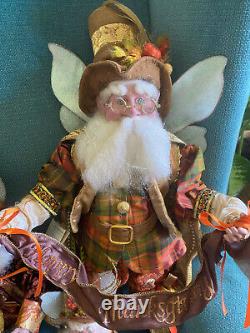 Lot of 5 Mark Roberts Fall Thanksgiving Fairies Limited Edition