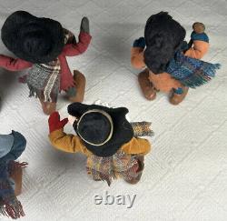 Lot of 5 Vintage Simpich Elf Character Dolls AS IS See Description