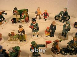 Lot of 67 Winter/Christmas People Figures, Unknown/LEMAX/ Dept. 56/O scale/148