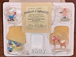 Lot of 7 Rudolph's Christmas Town Accessory (7) Sets, by Hawthorne Village