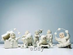 Lot of 9 Department 56 Snowbabies Christmas Porcelain Figurines Ornaments