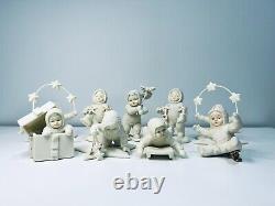 Lot of 9 Department 56 Snowbabies Christmas Porcelain Figurines Ornaments