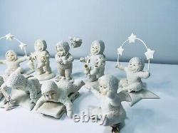 Lot of 9 Department 56 Snowbabies Christmas Porcelain Figurines Ornaments