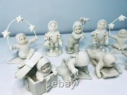 Lot of 9 Department 56 Snowbabies Christmas Porcelain Figurines Ornaments